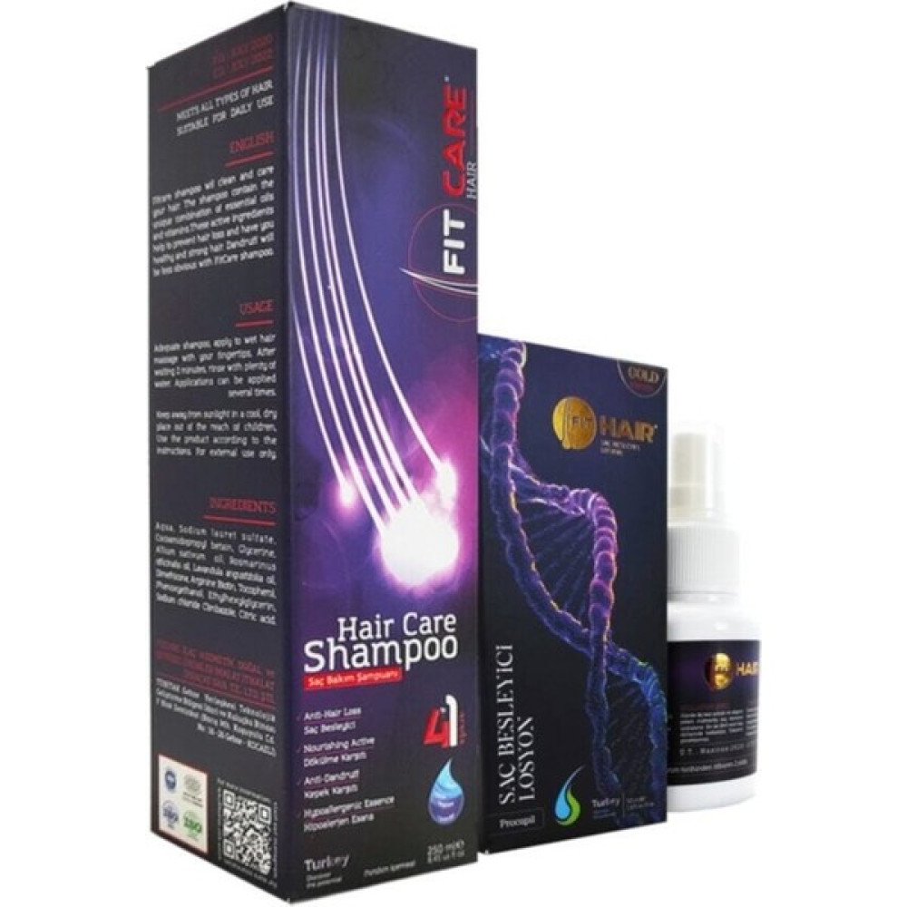 Fitcare Fitcarehair Gold Saç Besleyici Losyon 2'li Şampuanı 250 ml Fitcarehair 2'li Gold Saç Bakım Maskeleri & Serumlar & Spreyler Fiyatı