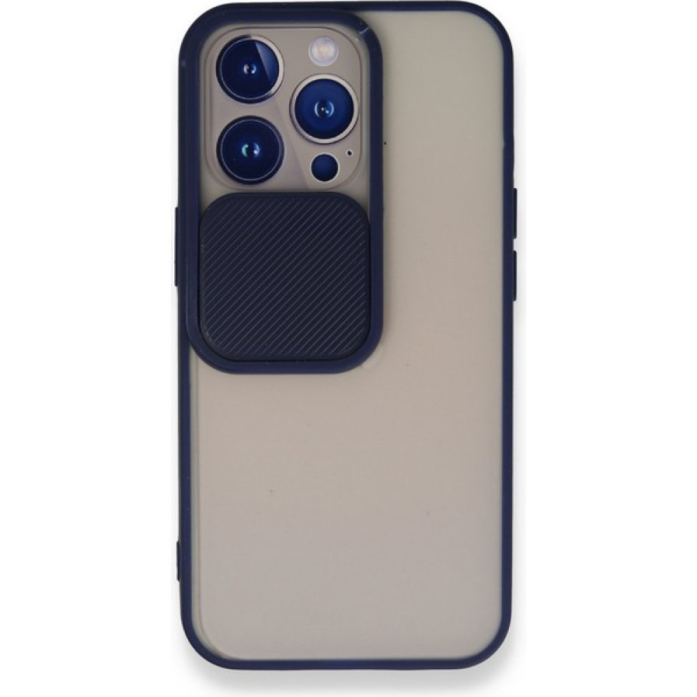 Fitcase iPhone 13 Pro Kılıf Palm Kamera Koruma Kapaklı Silikon - Lacivert Cep Telefonu Kılıfı Fiyatı