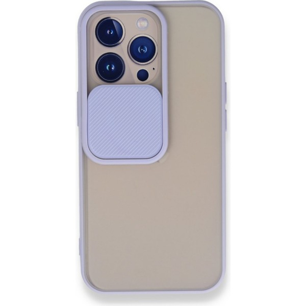 Fitcase iPhone 13 Pro Kılıf Palm Kamera Koruma Kapaklı Silikon - Lila Cep Telefonu Kılıfı Fiyatı