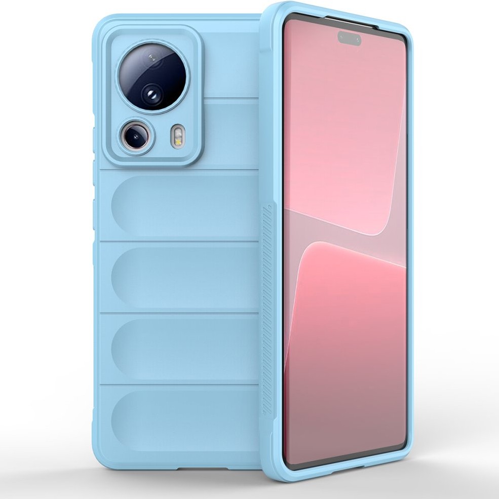 FitCase Xiaomi 13 Lite Kılıf Optimum Lens Çerçeveli Silikon Kapak - Açık Mavi Cep Telefonu Kılıfı Fiyatı