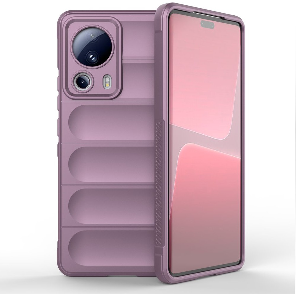 FitCase Xiaomi 13 Lite Kılıf Optimum Lens Çerçeveli Silikon Kapak - Mor Cep Telefonu Kılıfı Fiyatı