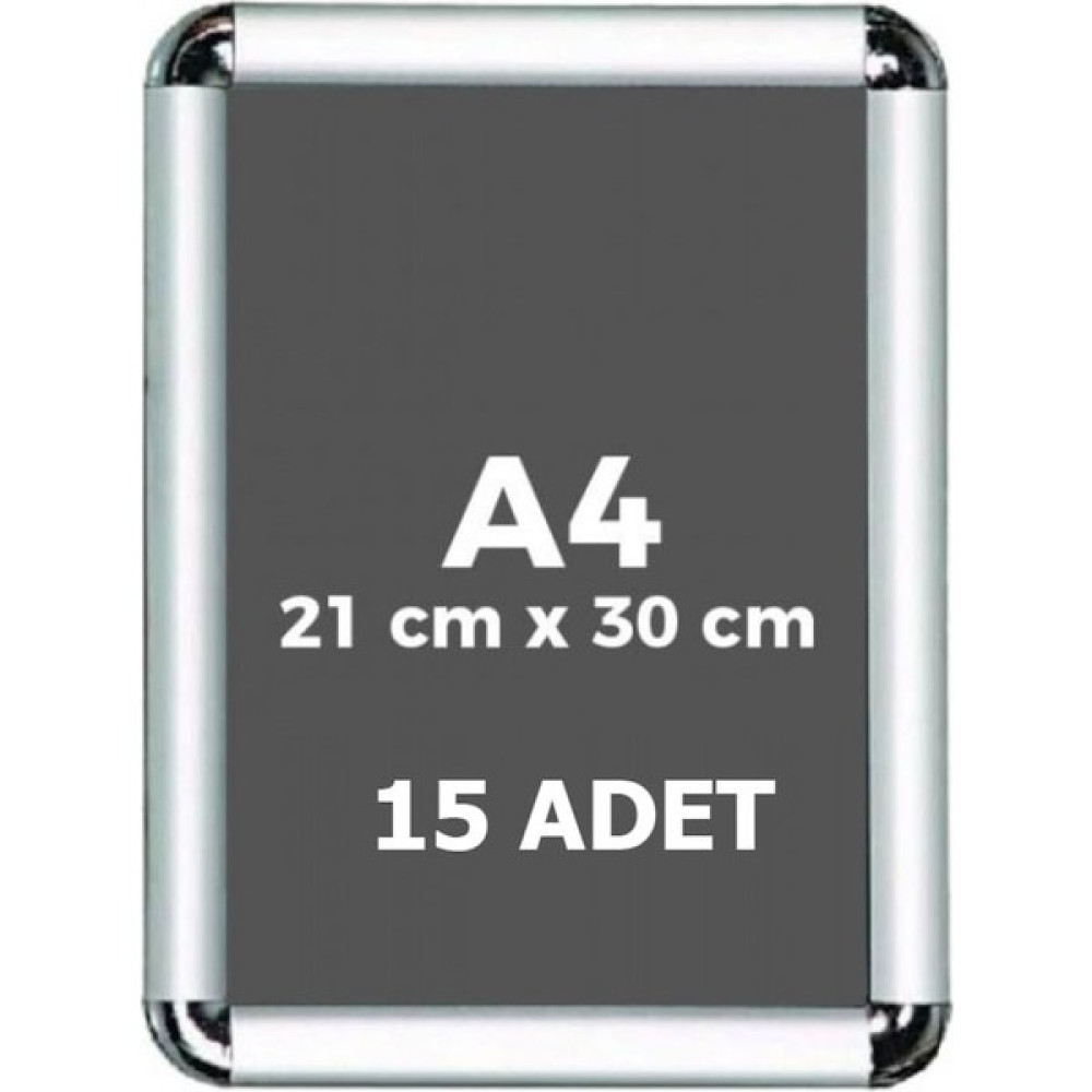 Fitfiyat A4 Açılır Kapanır Plastik Rondo Köşe Çerçeve 21 x 30 cm 15 Adet Yazı Tahtası Fiyatı