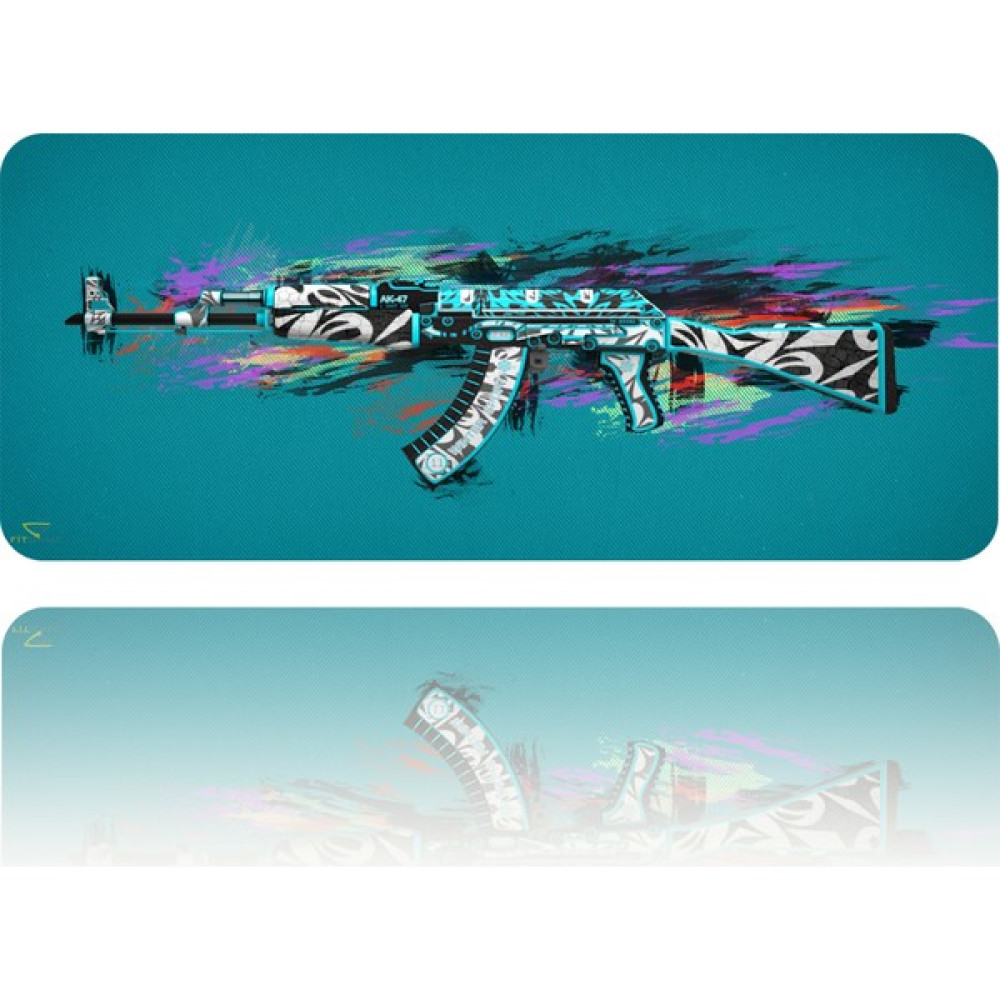 Fitgame 70X30 cm Mavi Ak-47 Kauçuk Taban 3mm Oyuncu Gaming Mouse Pad - Renkli Mouse Pad Fiyatı