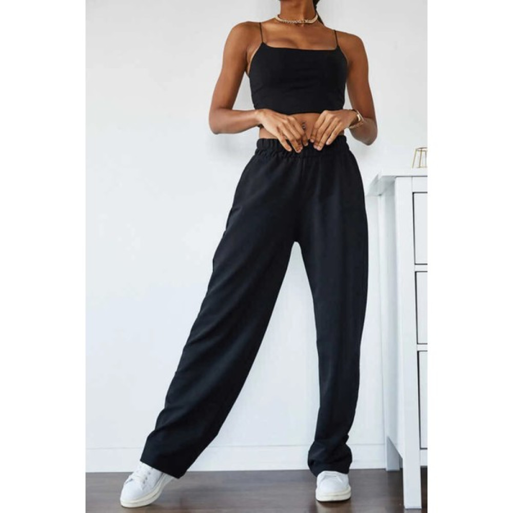 Fitgo Trend Baggy Siyah Mevsimlik Eşofman Altı Kadın Eşofman Fiyatı