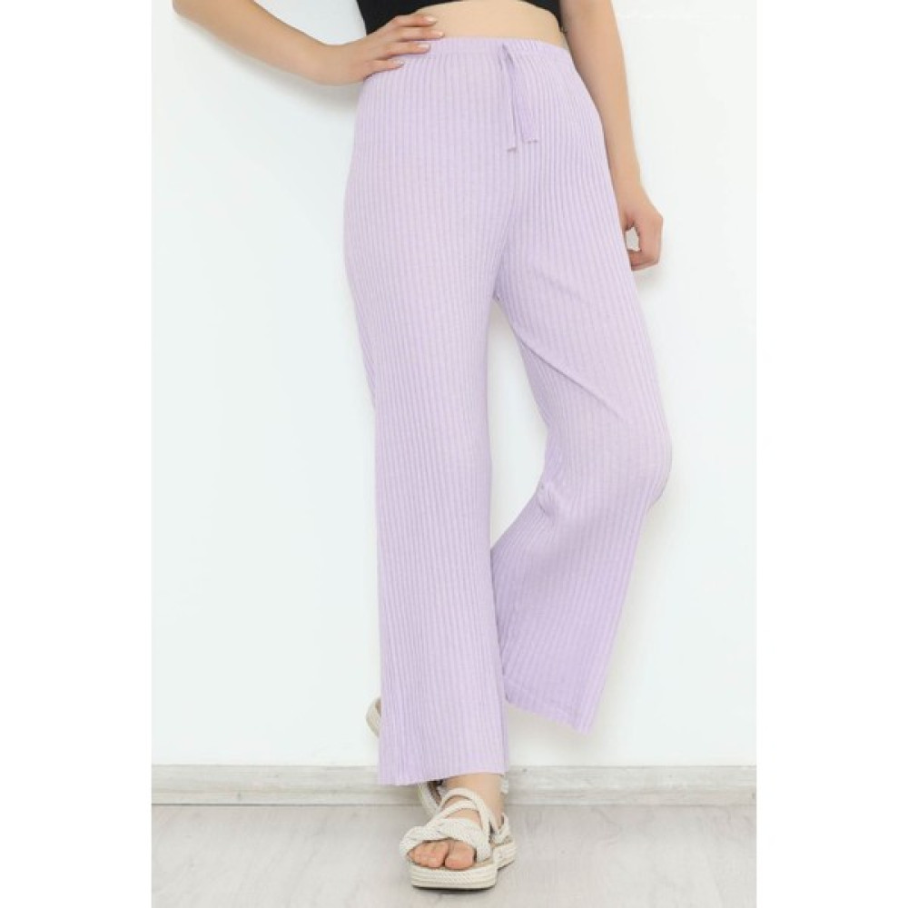Fitilli Pantolon Lila - 8337.1567. Kadın Pantolon Fiyatı