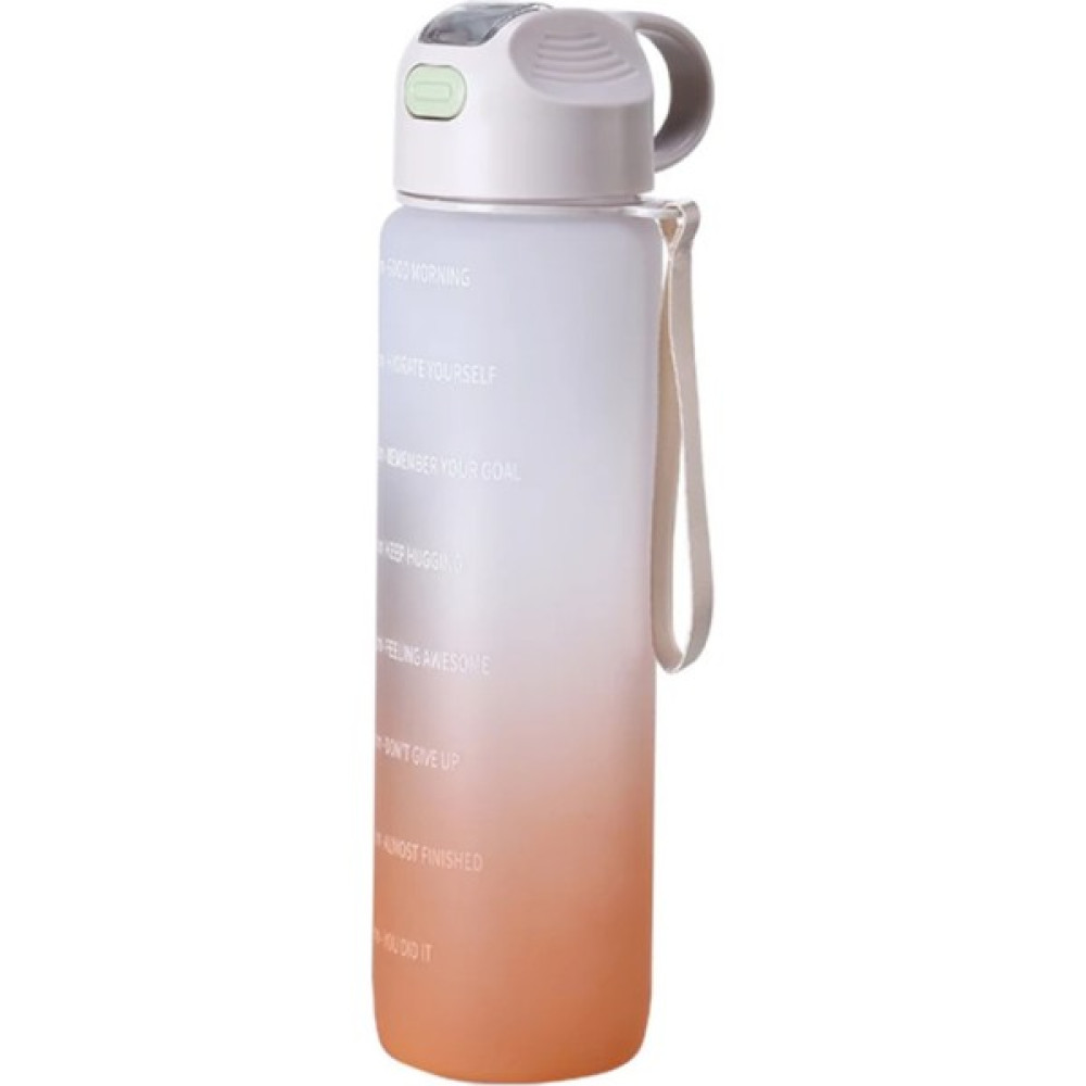 Fitmart 1 Litre Motivasyonlu Tritan Su Şişesi Suluk Spor Matara Bpa Içermez - Gri Suluk Fiyatı