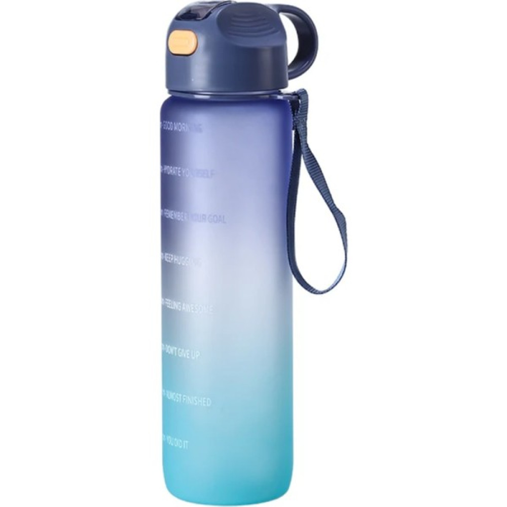 Fitmart 1 Litre Motivasyonlu Tritan Su Şişesi Suluk Spor Matara - Bpa Içermez - Lacivert Suluk Fiyatı