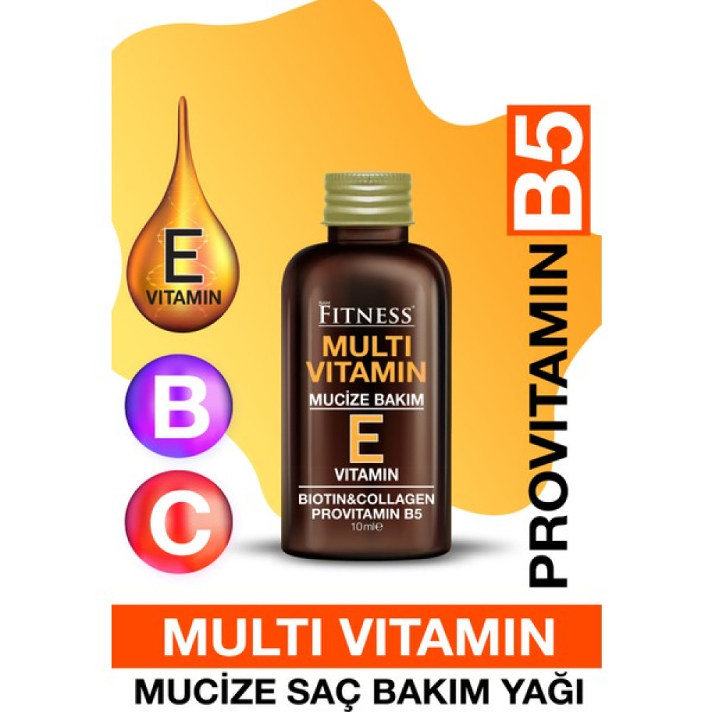 Fitness Professional Acil Onarıcı Mucize Bakım E Vitamini Biotin Collagen Provitamin B5 Multivitamin Saç Bakım Kürü 10 ml Saç Bakım Maskeleri & Serumlar & Spreyler Fiyatı