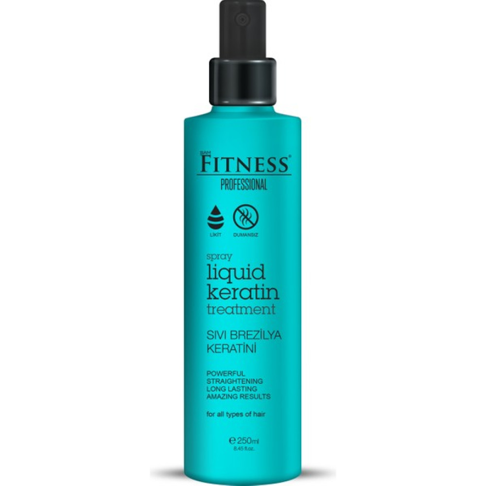 Fitness Professional Brezilya Fönü Sıvı Keratin Bakımı 250 ml Kalıcı Onarıcı ve Saç Düzleştirici Dumansız Sprey Bakım Saç Bakım Maskeleri & Serumlar & Spreyler Fiyatı