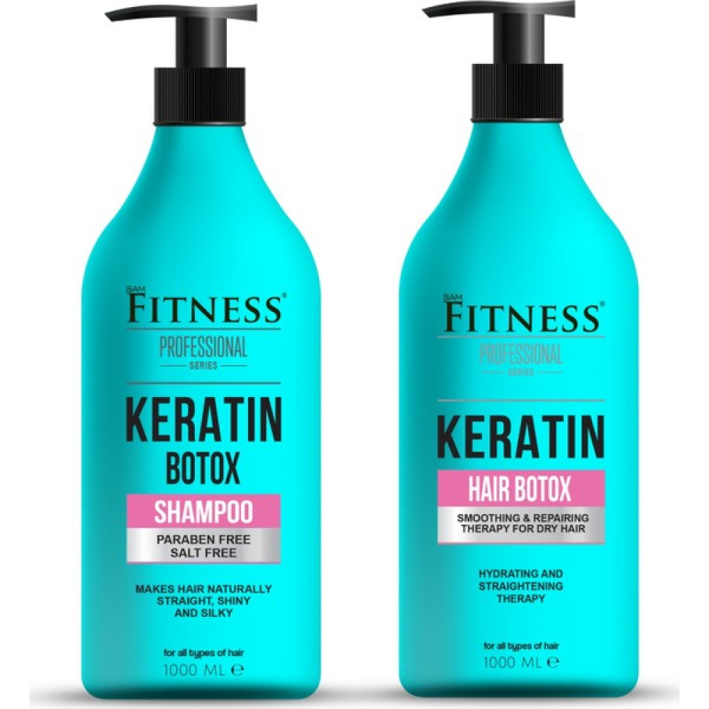 Fitness Professional Keratin Onarıcı Yıpranmış Kuru Saç Botoksu + Şampuan Seti 1000 ml Saç Bakım Maskeleri & Serumlar & Spreyler Fiyatı