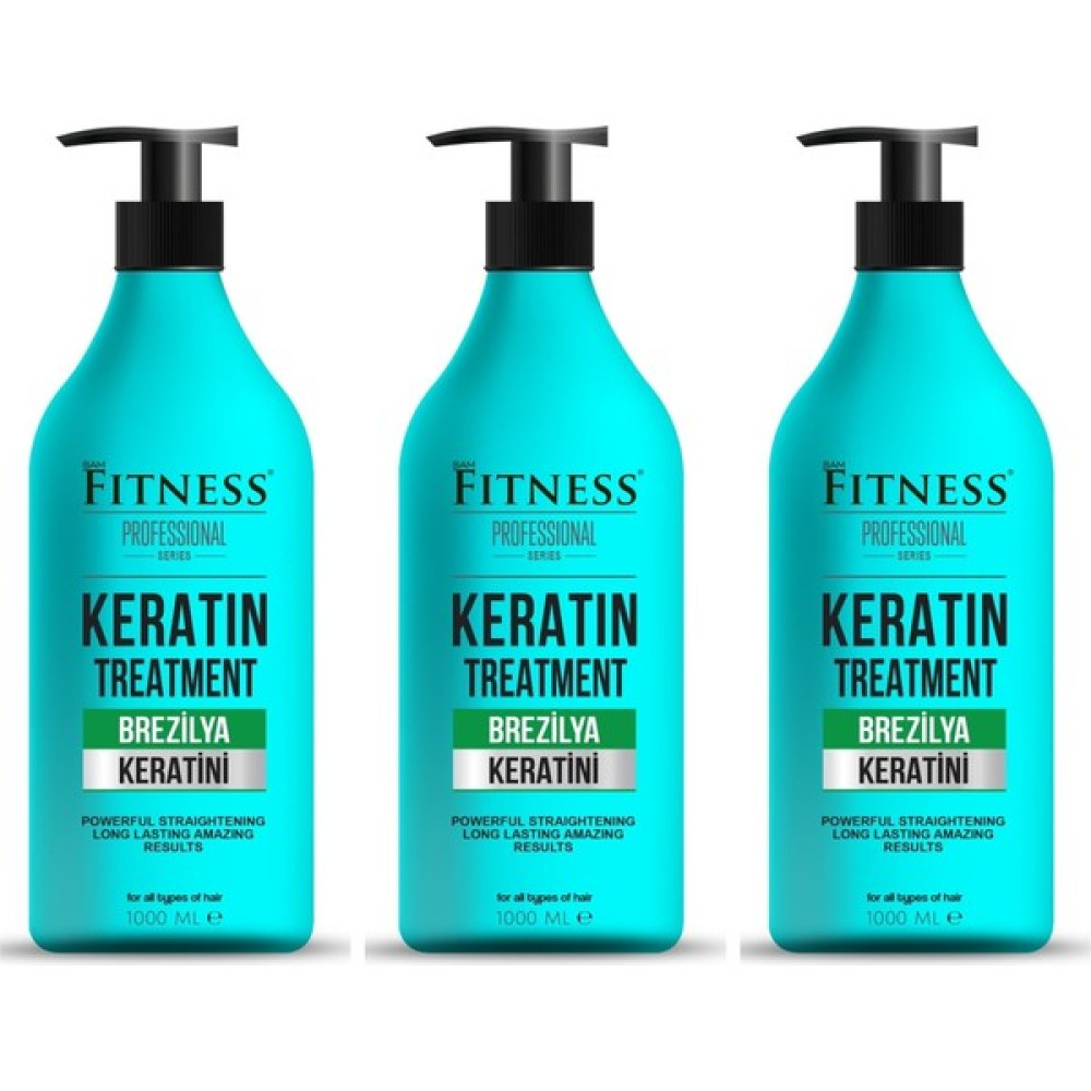 Fitness Professional Saç Düzleştirici Keratin Bakımı Kalıcı Onarıcı Brezilya Fönü 1000 ml 3 Adet - 1 Saç Bakım Maskeleri & Serumlar & Spreyler Fiyatı