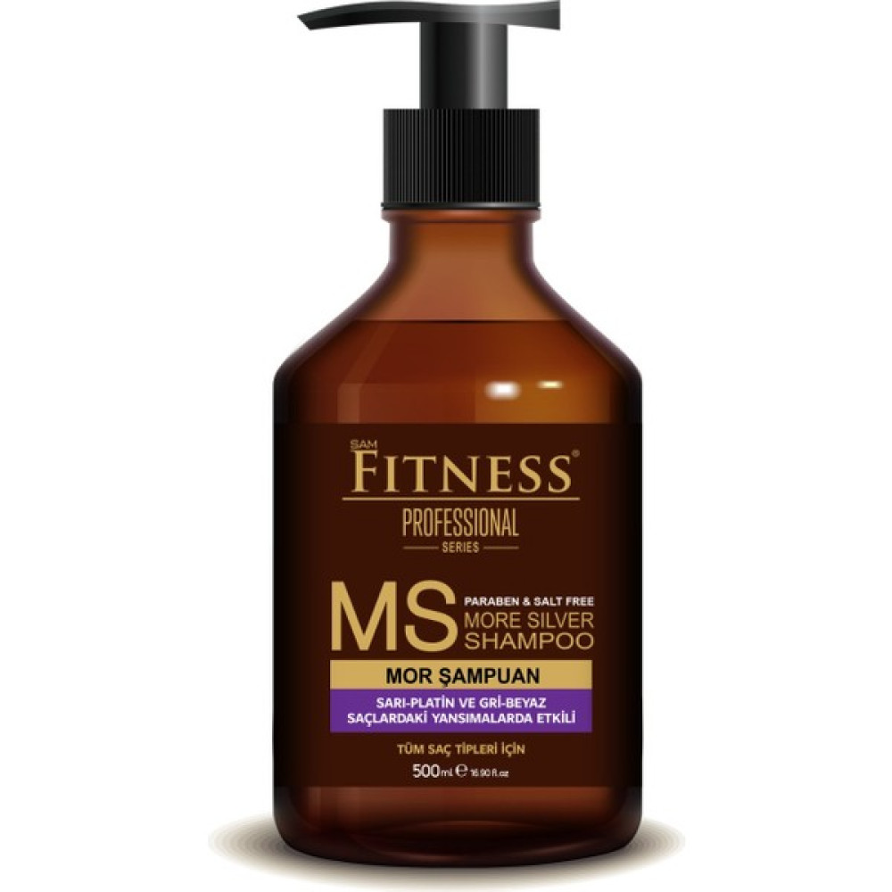 Fitness Professional Silver Mor Şampuan Gri Beyaz Platin Sarı Saçlar Için 500 ml Şampuan ve Saç Kremi Fiyatı