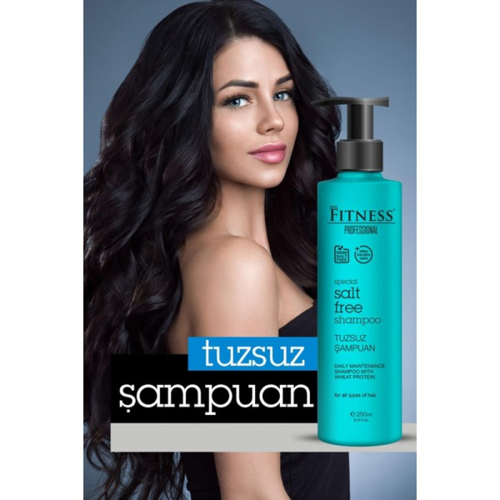 Fitness Professional Tuzsuz Şampuan 250 Ml Brezilya Fönü Sonrası Keratin Bakımı Şampuanı Parabensiz & Buğday Proteinli Şampuan ve Saç Kremi Fiyatı