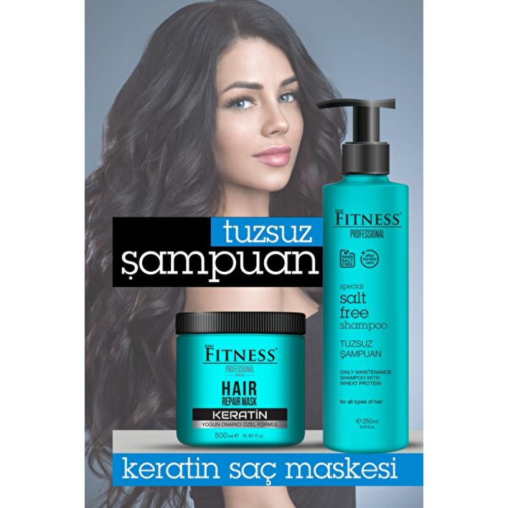 Fitness Professional Tuzsuz Şampuan Parabensiz 250 Ml Brezilya Fönü Sonrası Keratin Bakımı Şampuanı Şampuan ve Saç Kremi Fiyatı