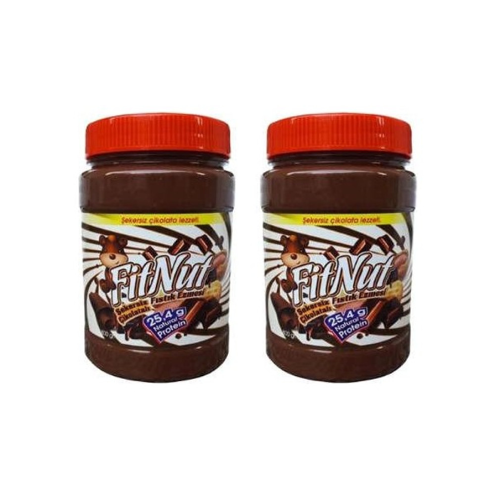 Fitnut Şekersiz Çikolatalı Yer Fıstığı Ezmesi 800 gr x 2'li Diğer Fiyatı
