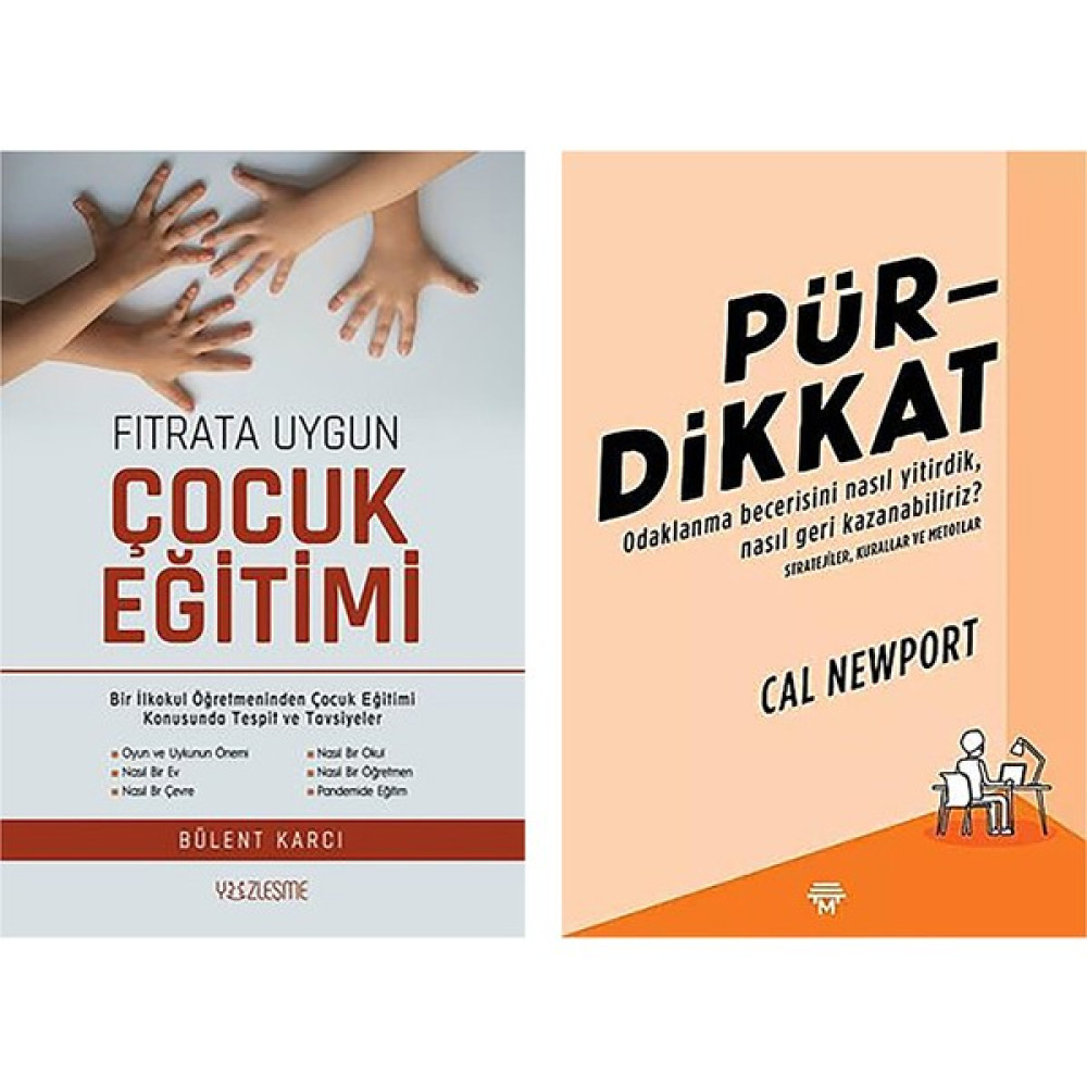 Fıtrata Uygun Çocuk Eğitimi/ Pür Dikkat (2 Kitap Set) Kişisel Gelişim ve Psikoloji Fiyatı