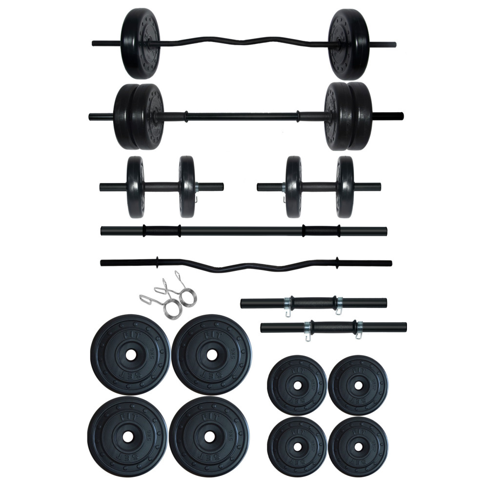 Fitset 38 kg Z Barlı Halter Seti ve Dambıl Seti Ağırlık Fitness Seti Dambıllar & El / Ayak Ağırlıkları Fiyatı