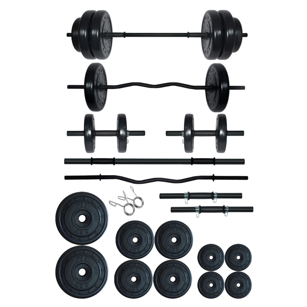 Fitset 58 kg Z Barlı Halter Seti ve Dambıl Seti Ağırlık Fitness Seti Dambıllar & El / Ayak Ağırlıkları Fiyatı