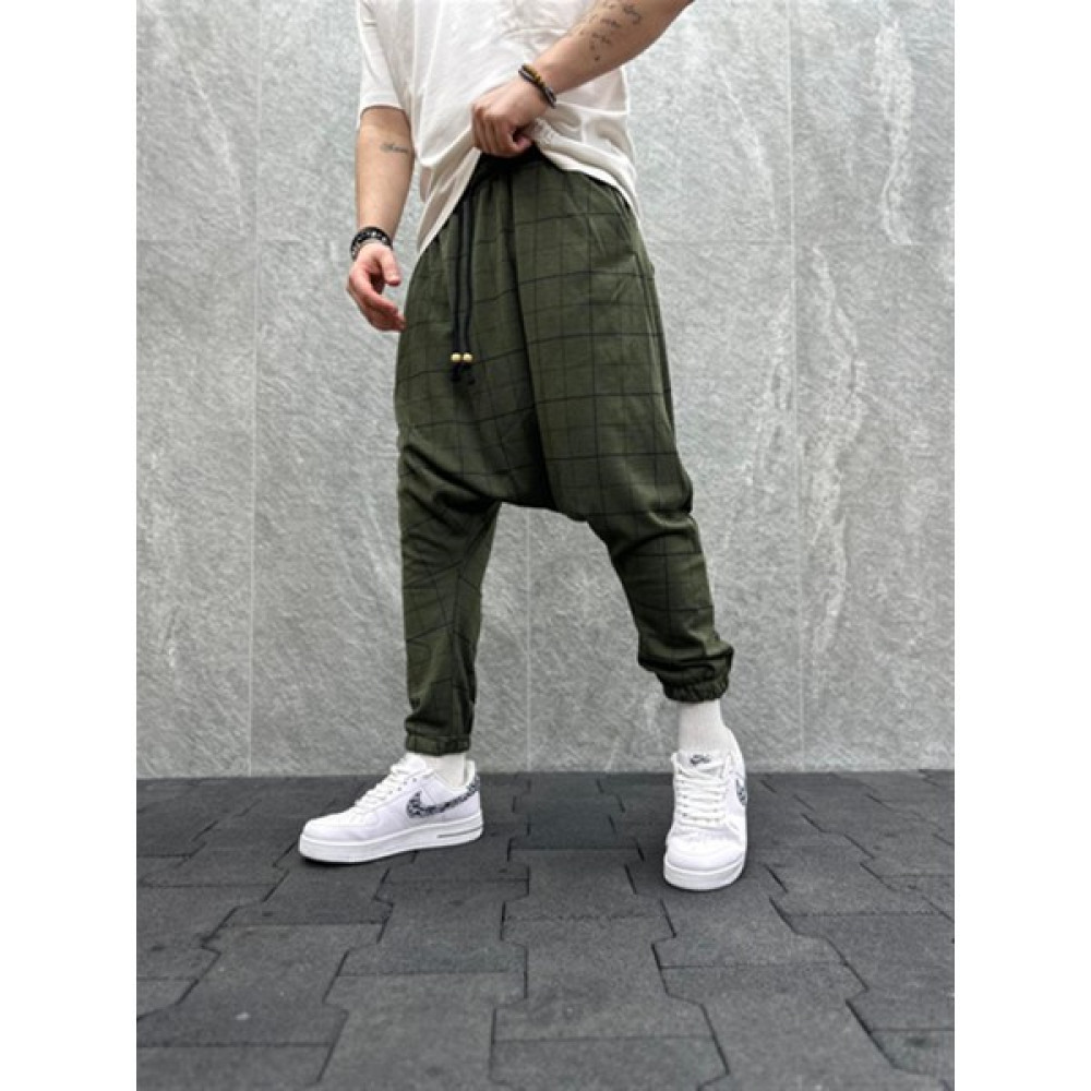 Fittingroom Erkek Kare Desenli Şalvar Erkek Eşofman Fiyatı