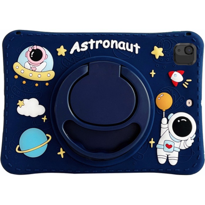 Five-E Apple iPad Air 4 (2020) 10.9 Standlı ve Boyun Askılı Astronot Figürlü Çocuk Tablet Kılıf ve Ekran Koruyucu A2325 A2324 A2316 - Lacivert Diğer Fiyatı
