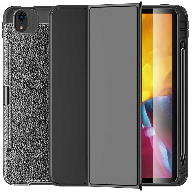 Five-E Apple iPad Air 5. Nesil 10.9 Inc Yatay Standlı Kalemlikli Uyku Modlu Leather Smart Kılıf ve Ekran Koruyucu A2588 A2589 A2591 - iPad Air 5 Tablet Kılıfı Fiyatı
