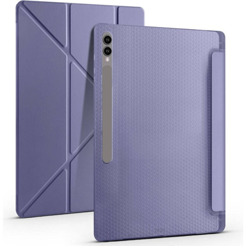 Five-E Samsung Galaxy Tab S7 2020 Yatay ve Dikey Standlı Antişok Köşe Korumalı Kalemlikli Origami Slikon Kılıf ve Ekran Koruyucu Sm- T870 T875 T878 - Lavanta Oto Boyaları Fiyatı