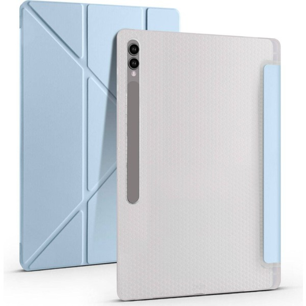 Five-E Samsung Galaxy Tab S7 Fe 2021 Yatay ve Dikey Standlı Antişok Köşe Korumalı Kalemlikli Origami Slikon Kılıf ve Ekran Koruyucu Sm- T730 T733 T736 T738 - Turkuaz Oto Boyaları Fiyatı