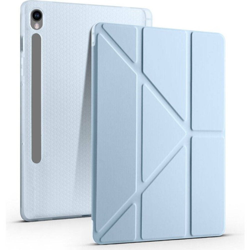 Five-E Samsung Galaxy Tab S9 Fe 2023 Yatay ve Dikey Standlı Antişoklu Kalemlikli Smart Kılıf Sm- X510 X516 X518 - Turkuaz Tablet Kılıfı Fiyatı