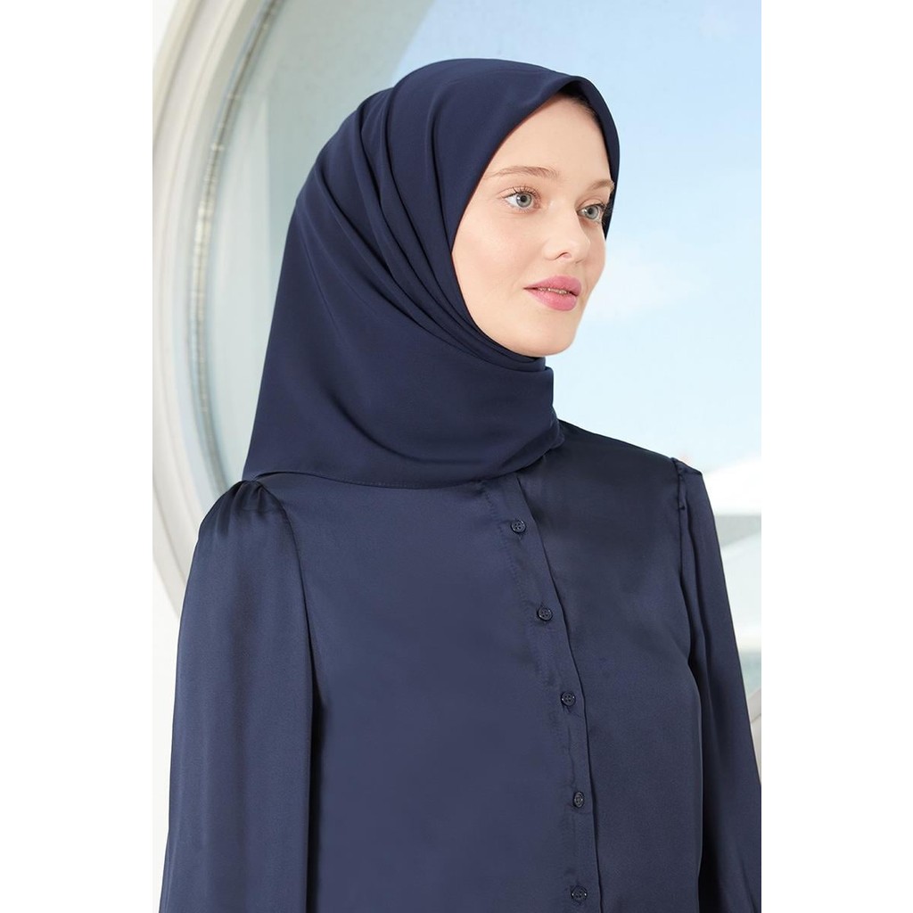Five Scarf Lacivert Medine İpeği Eşarp Diğer Fiyatı