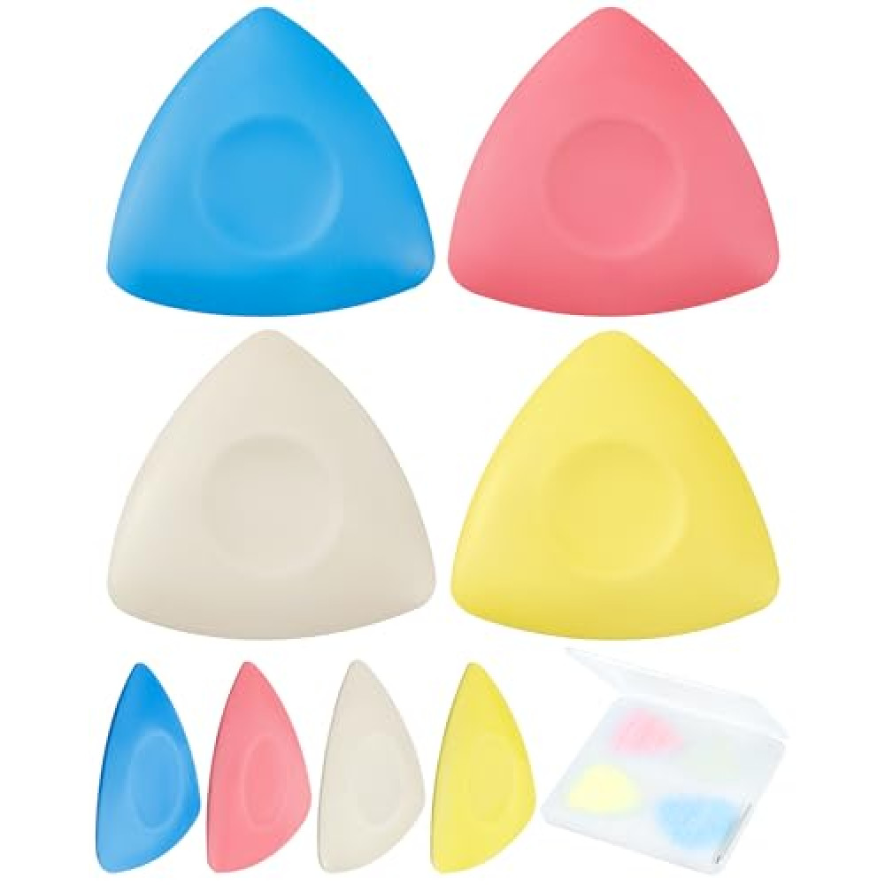 FIVEIZERO 4Pcs Tailors Chalk, Triangle Sewing Chalk for Fabric, Fabric Markers for Quilting, Tailoring and DIY Crafts