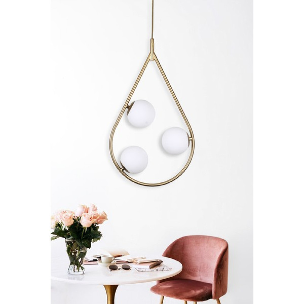 Fivorno Bubble Lamp Bal Renk Kaplamalı 3 Camlı Avize - 3'lü Avize Fiyatı