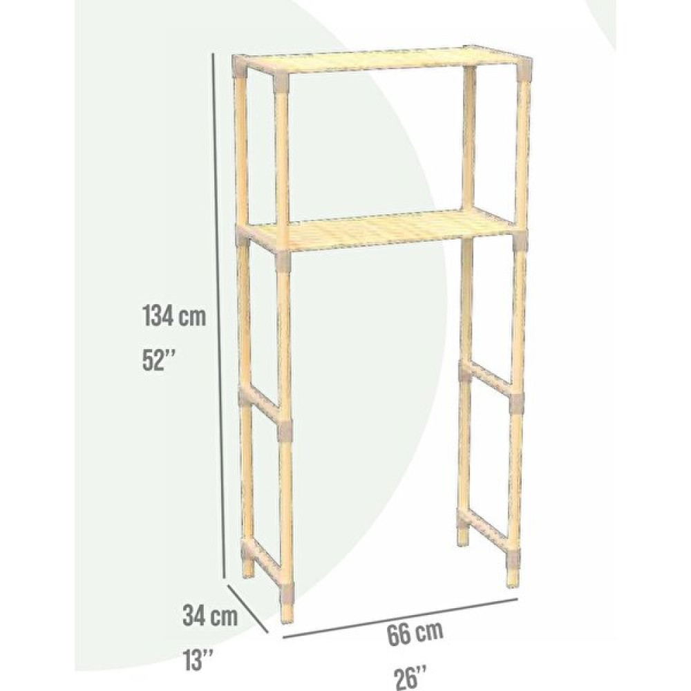 Fix Wood Fıxwood FIX-2016-2 Çamaşır Makinesi Üst Rafı Bej Vestiyer Fiyatı