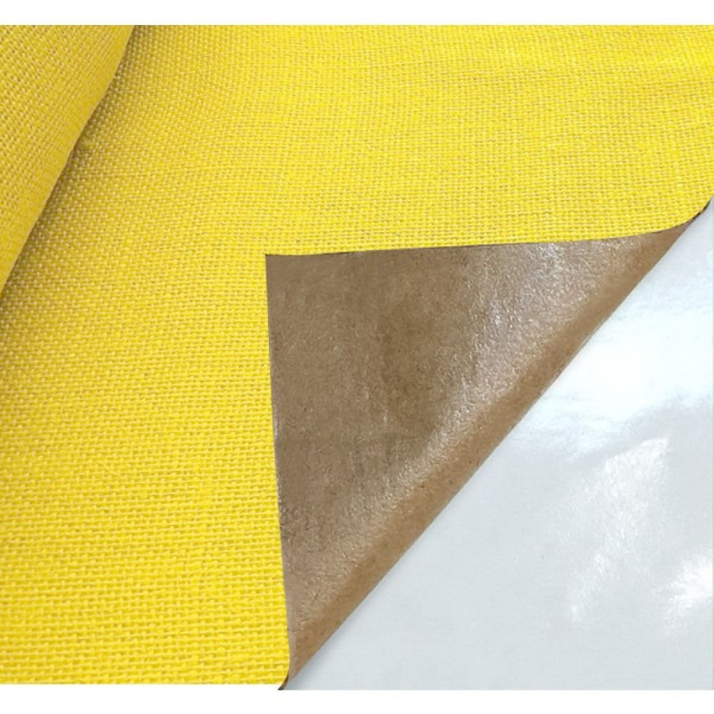 Fixall Adhesive Products Yapışkanlı Doğal Renkli Jüt Telis Kumaş Çuval Bezi 50X100 Cm. - 02-Sarı - 100 cm - 50 cm Kumaşlar Fiyatı
