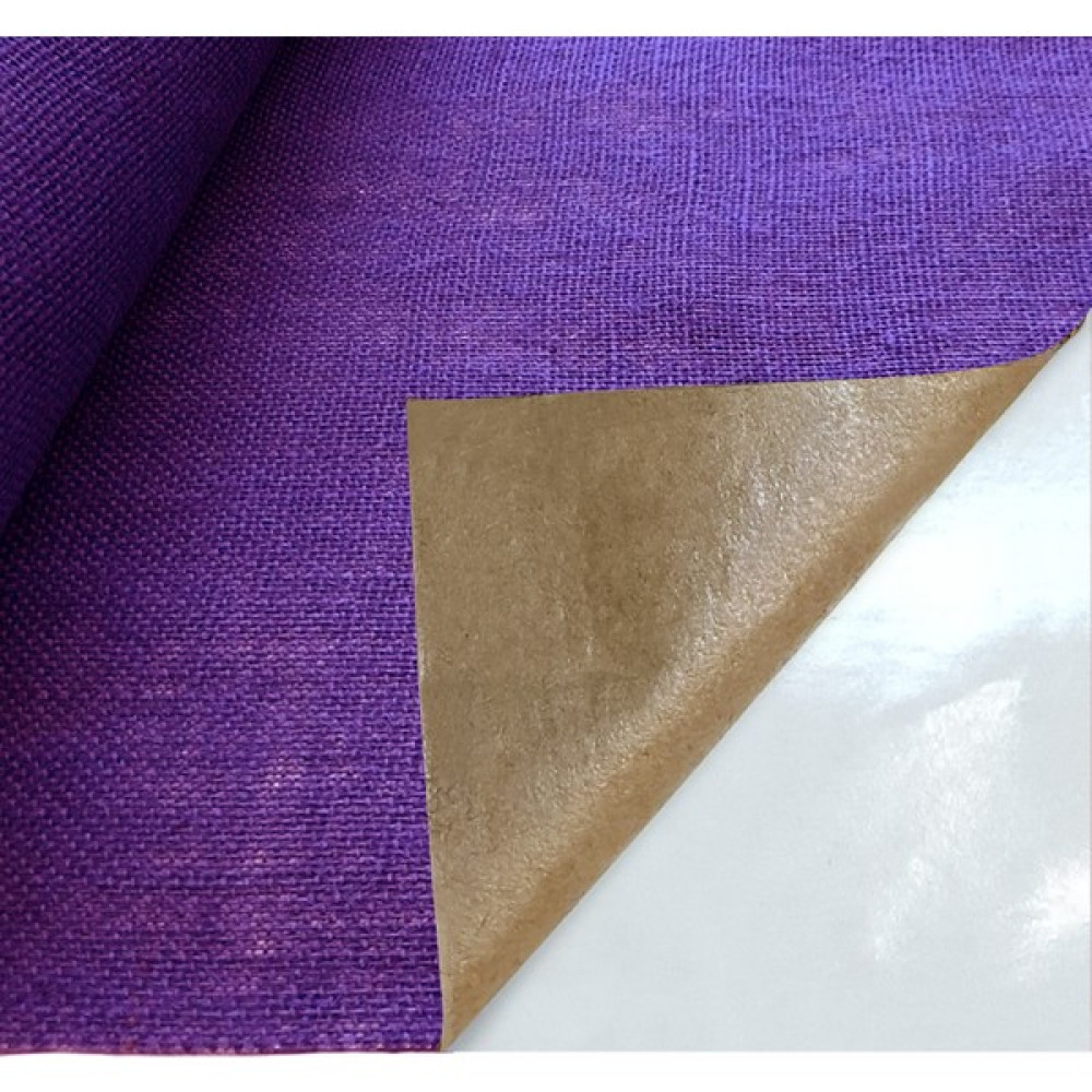 Fixall Adhesive Products Yapışkanlı Doğal Renkli Jüt Telis Kumaş Çuval Bezi 50X100 Cm. - Mor - 100 cm - 50 cm Kumaşlar Fiyatı