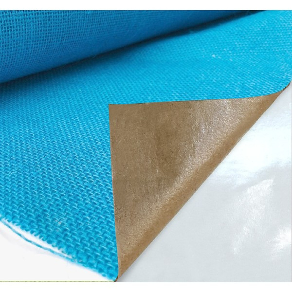 Fixall Adhesive Products Yapışkanlı Doğal Renkli Jüt Telis Kumaş Çuval Bezi 50X100 Cm. - Turkuaz (0390) - 100 cm - 50 cm Kumaşlar Fiyatı