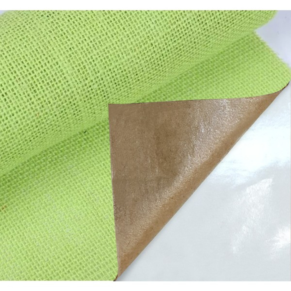 Fixall Adhesive Products Yapışkanlı Doğal Renkli Jüt Telis Kumaş Çuval Bezi 50X100 Cm. - Yeşil - 100 cm - 50 cm Kumaşlar Fiyatı
