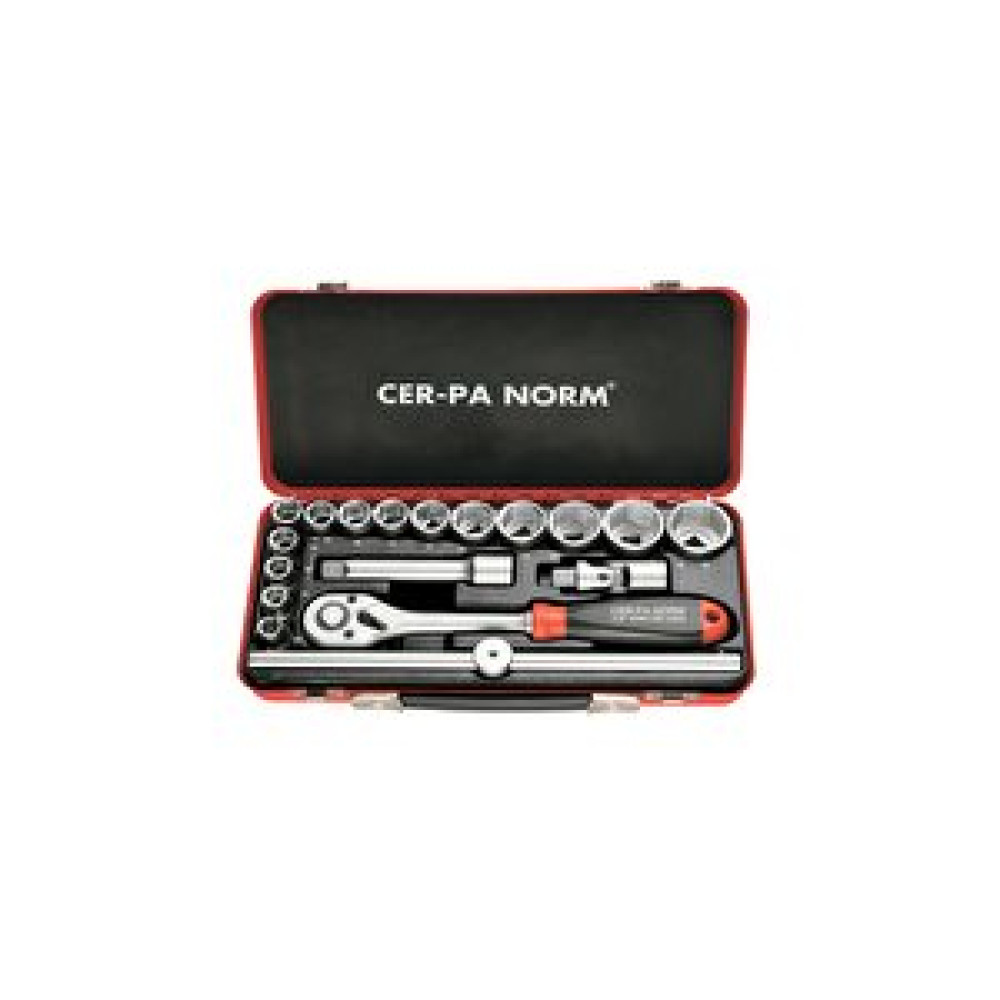 FIXIO Cer-pa Norm 4000 30 1217 ½" 18 Parça Lokma Anahtar Takımı Lokma Takımı Fiyatı
