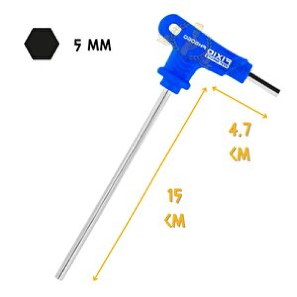 FIXIO Fixio Saplı Avuç İçi T Alyan Anahtar - 5 Mm. Anahtar Fiyatı