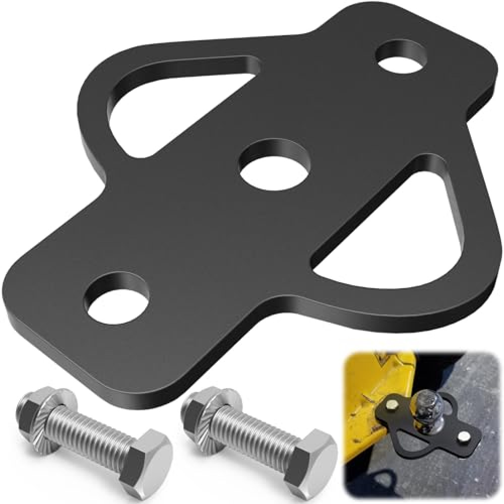 Fixirons 3-Way Trailer Hitch Adapter with Bolt for ATV Lawn Mower Golf Cart Yard Cart Garden Tractor Flat Towing Ball Mount