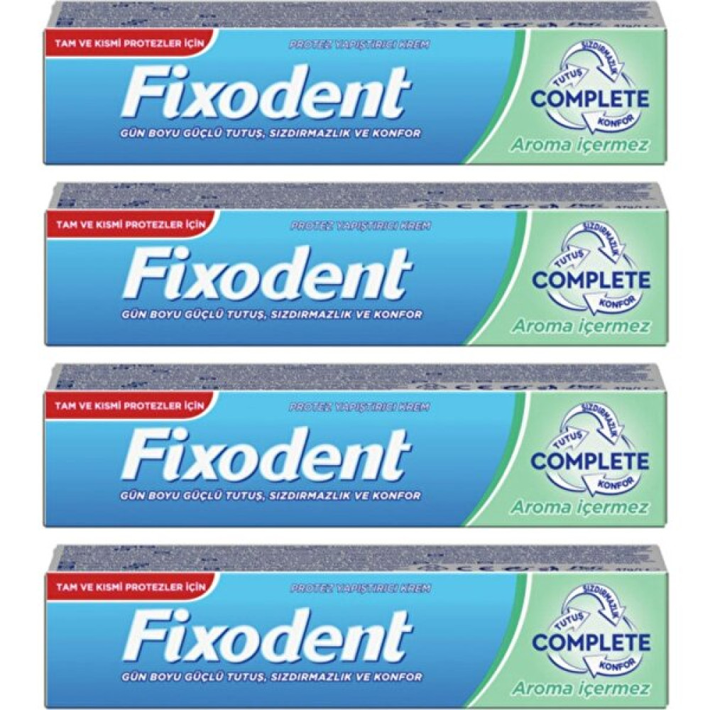 Fixodent Complete Diş Protez Yapıştırıcı Aromasız 47G X4 Adet Diş Beyazlatıcılar Fiyatı