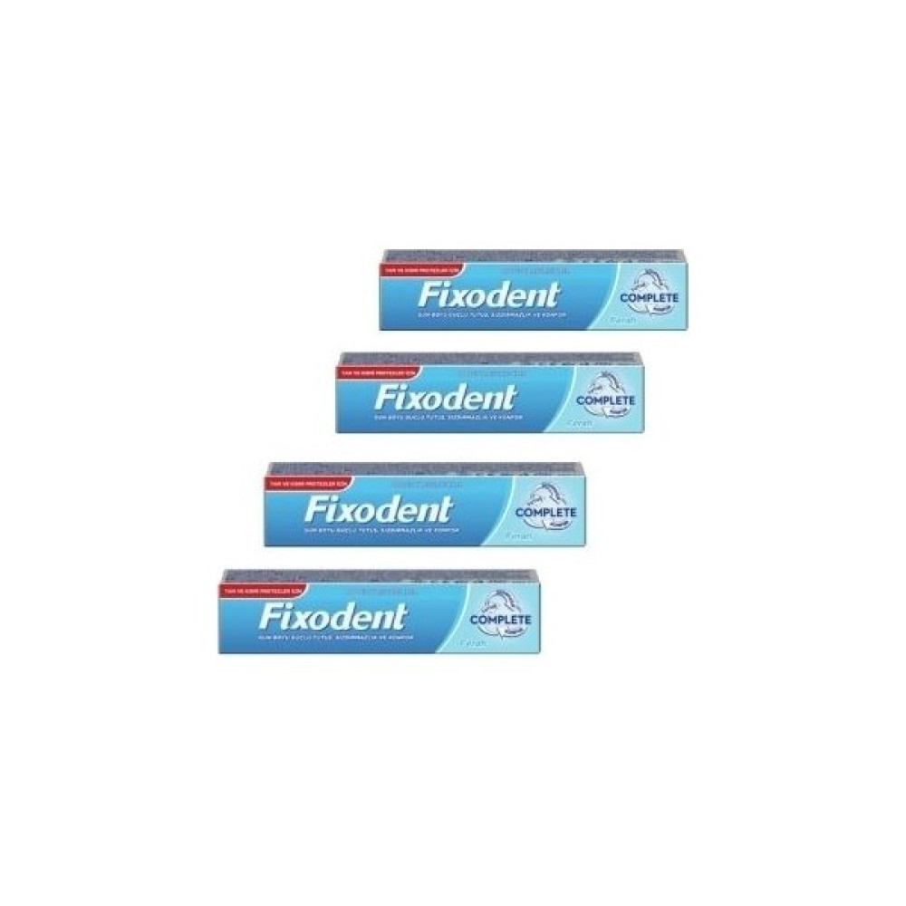 Fixodent Complete Ferah Protez Yapıstırıcı Krem 47 gr 4 Adet Diş Beyazlatıcılar Fiyatı