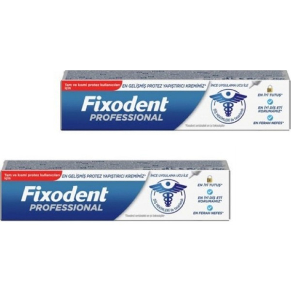 Fixodent Professional Diş Protez Yapıştırıcı 40 gr 2 Adet Diş Beyazlatıcılar Fiyatı