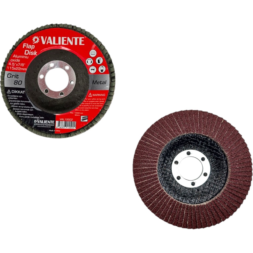 Fixonic Valiente VAL15502 115MM 80 Kum Flap Disk/zımpara - Kiremit Diğer Fiyatı