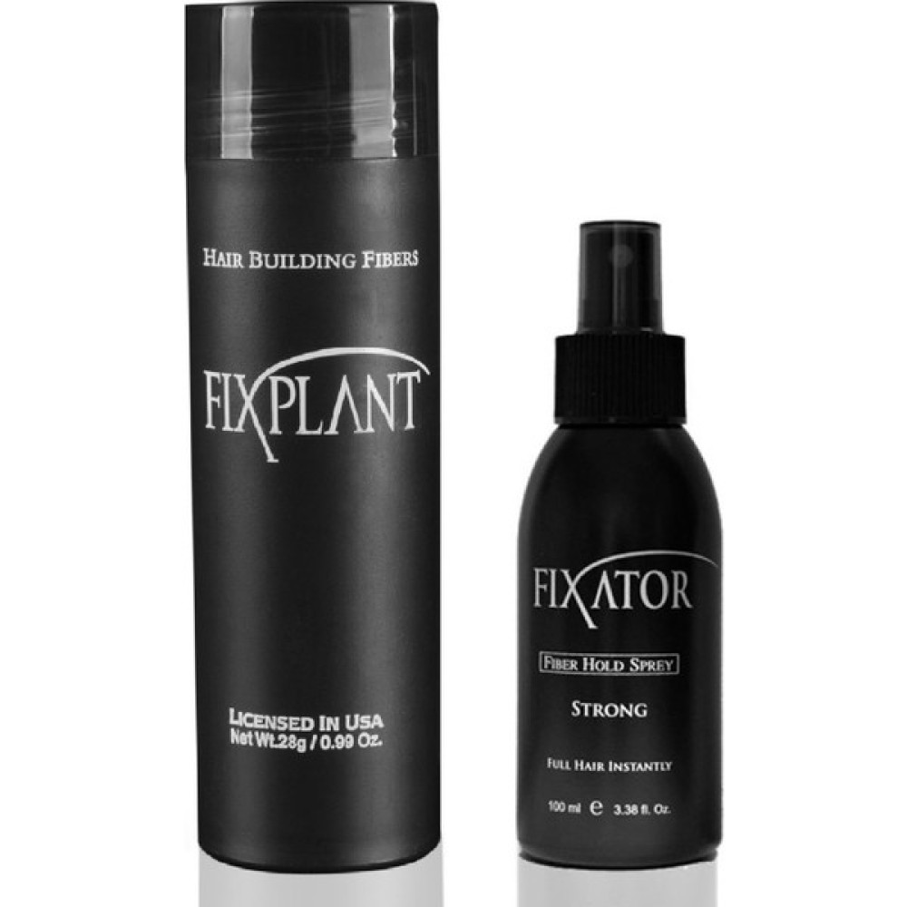 Fixplant 1 Set Saç Tozu + Fixator Sabitleyici Sprey - Siyah Saç Boyası Fiyatı