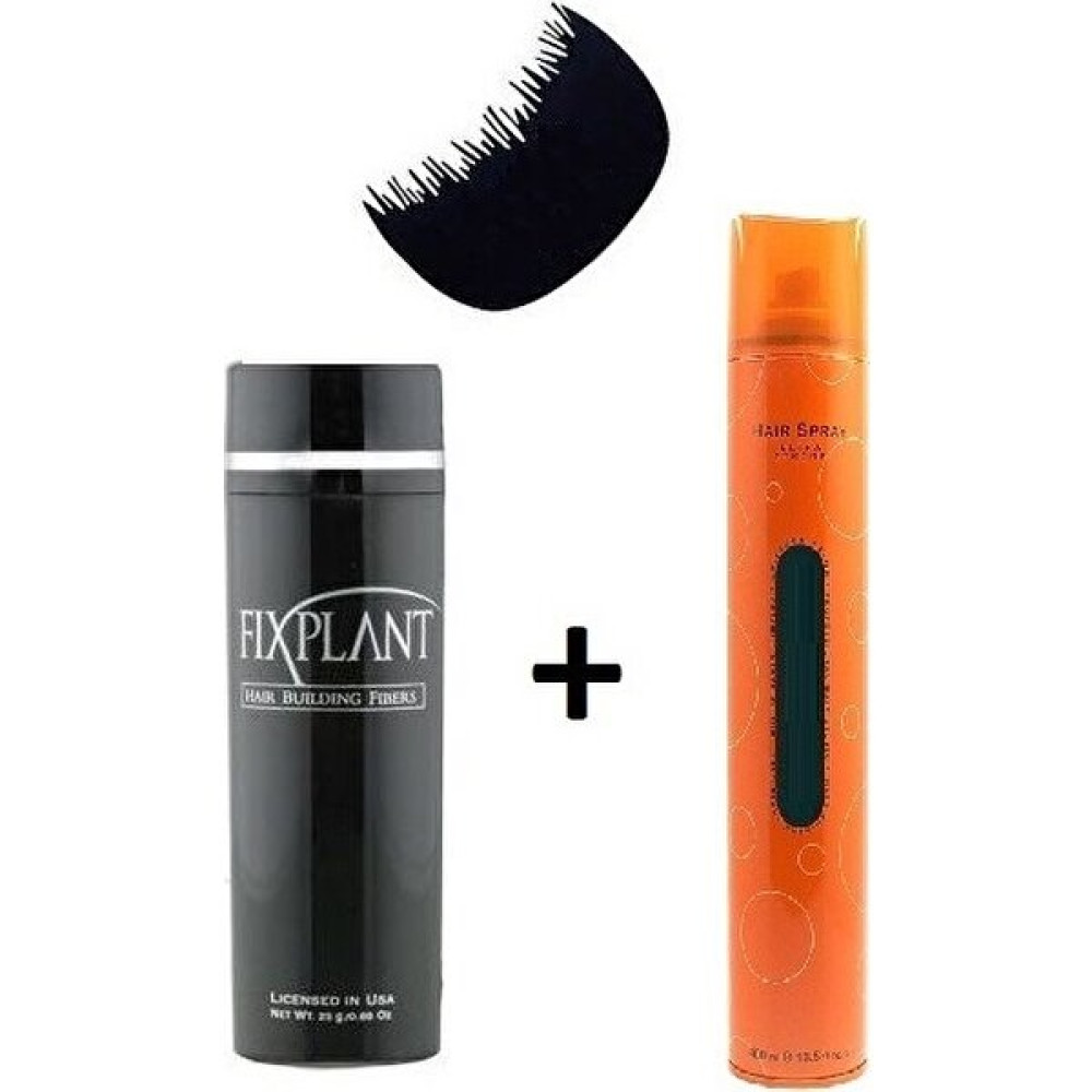 Fixplant 28 gr Koyu Kahve Saç Tozu ve 400 ml Sprey Set - Optimizer Tarak Saç Boyası Fiyatı