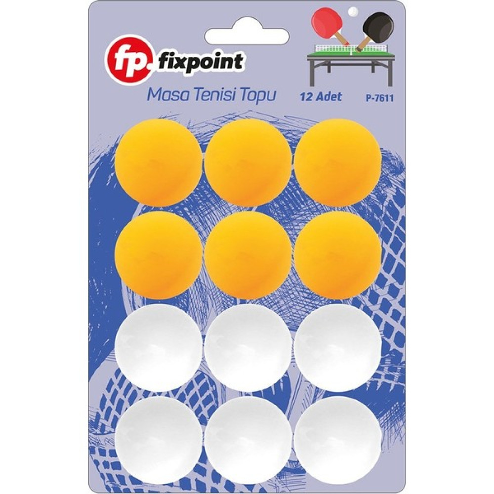 Fixpoint Masa Tenisi Topu 12'li Fixpoint P-7611 Toplar Fiyatı