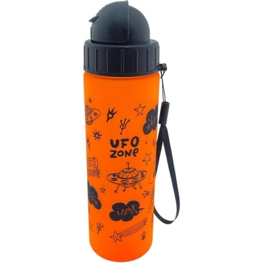 Fixpoint Turuncu Ufo Desenli 500 ml Pipetli Matara P-8274 Suluk Fiyatı