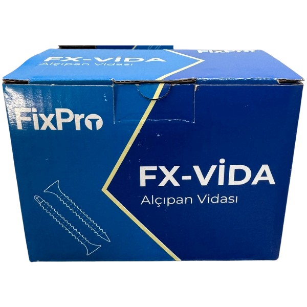 FİXPRO Matkap Uçlu Akıllı Alçıpan Vidası 3,5 x 25 1000 Adet (1 Kutu ) - Siyah - 3,5X25 Diğer Fiyatı