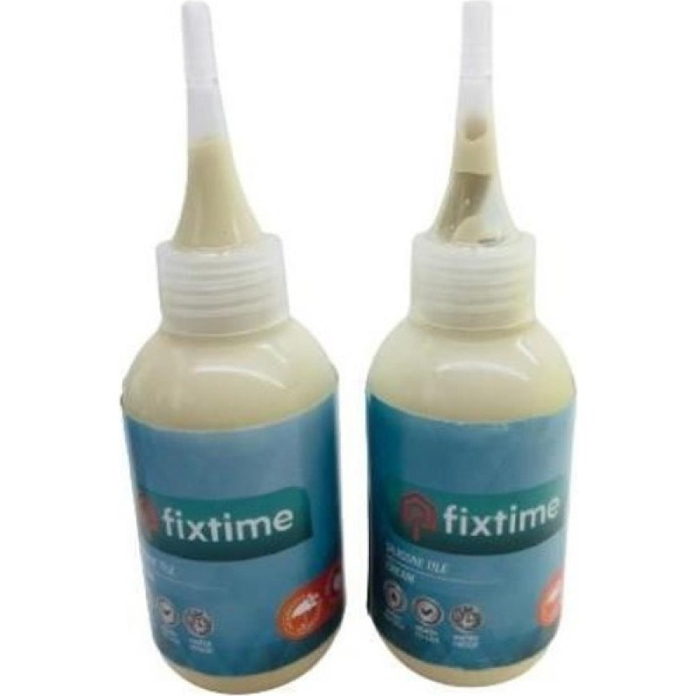 Fixtime 1+1pkt Pratik Hazır Silikonlu Derz Dolgu Krem 450GR Nalburiye & Hırdavat Fiyatı