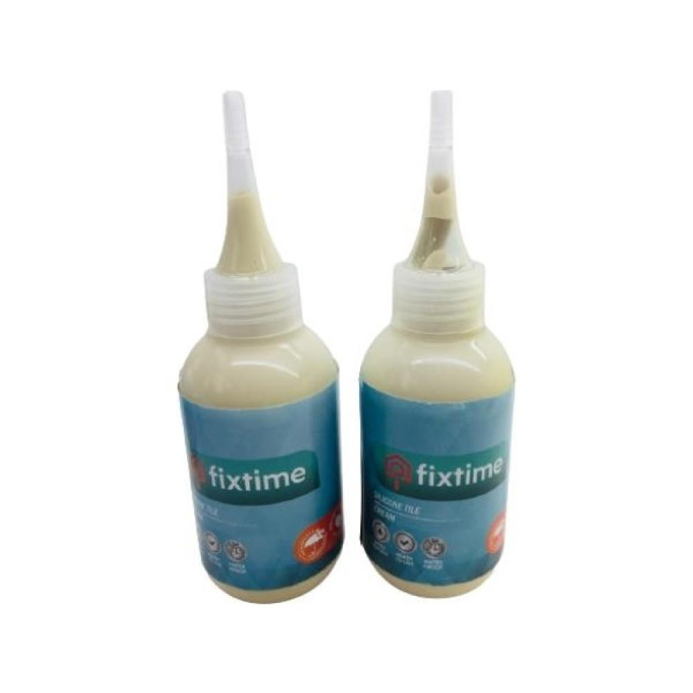Fixtime 2'li Paket Pratik Kullanıma Hazır Silikonlu Derz Dolgusu Krem/Bej 225 Gram - 2 Adet Nalburiye & Hırdavat Fiyatı